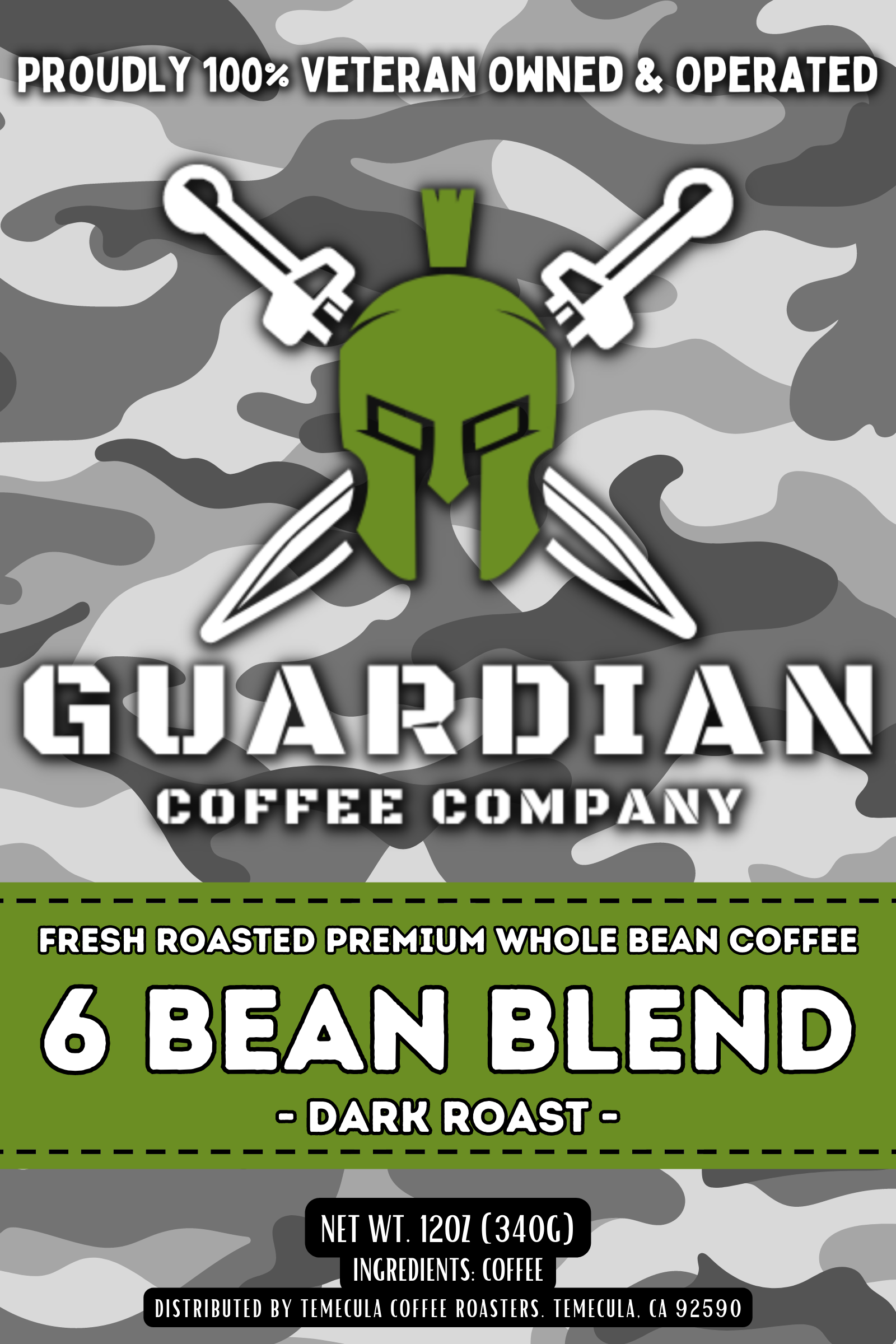 coffee-company-owned-by-veteran 6-bean bag logo