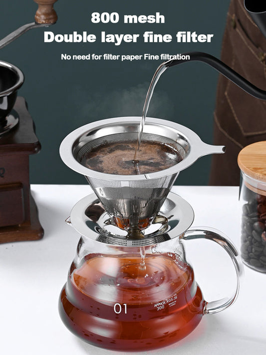 reusable-steel-coffee-filter pour-over-coffee product photo 1