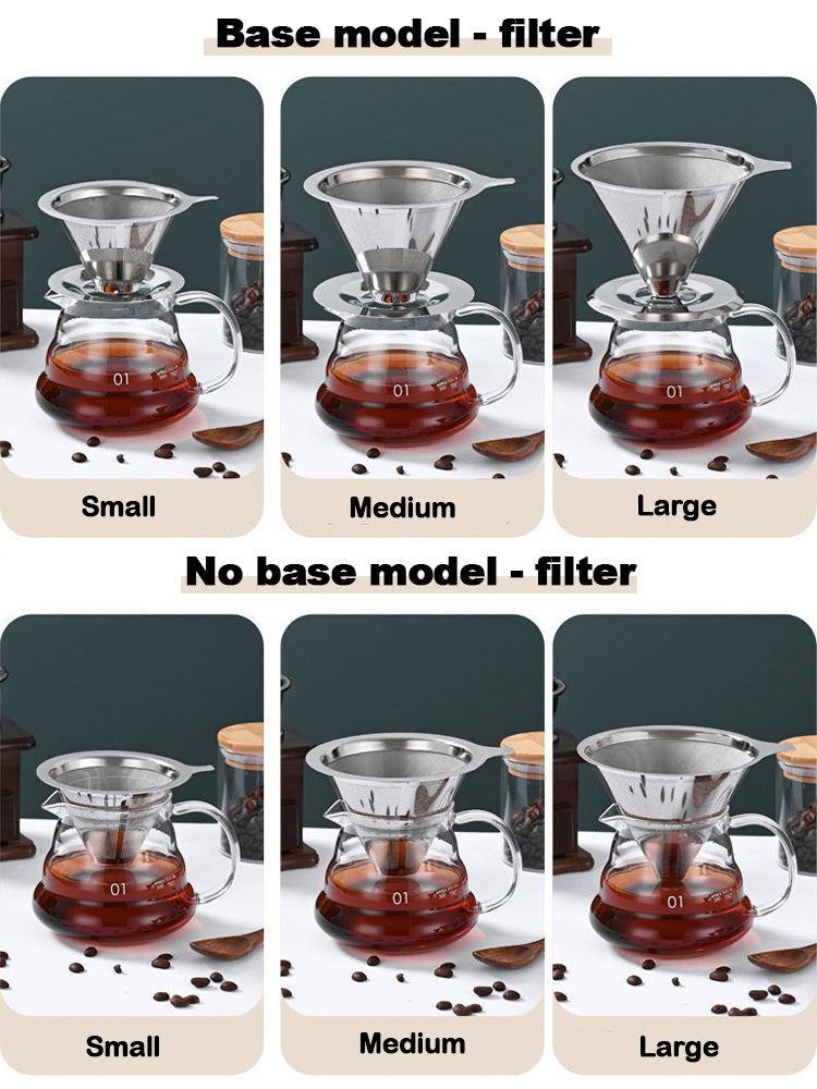 reusable-steel-coffee-filter pour-over-coffee product photo 2